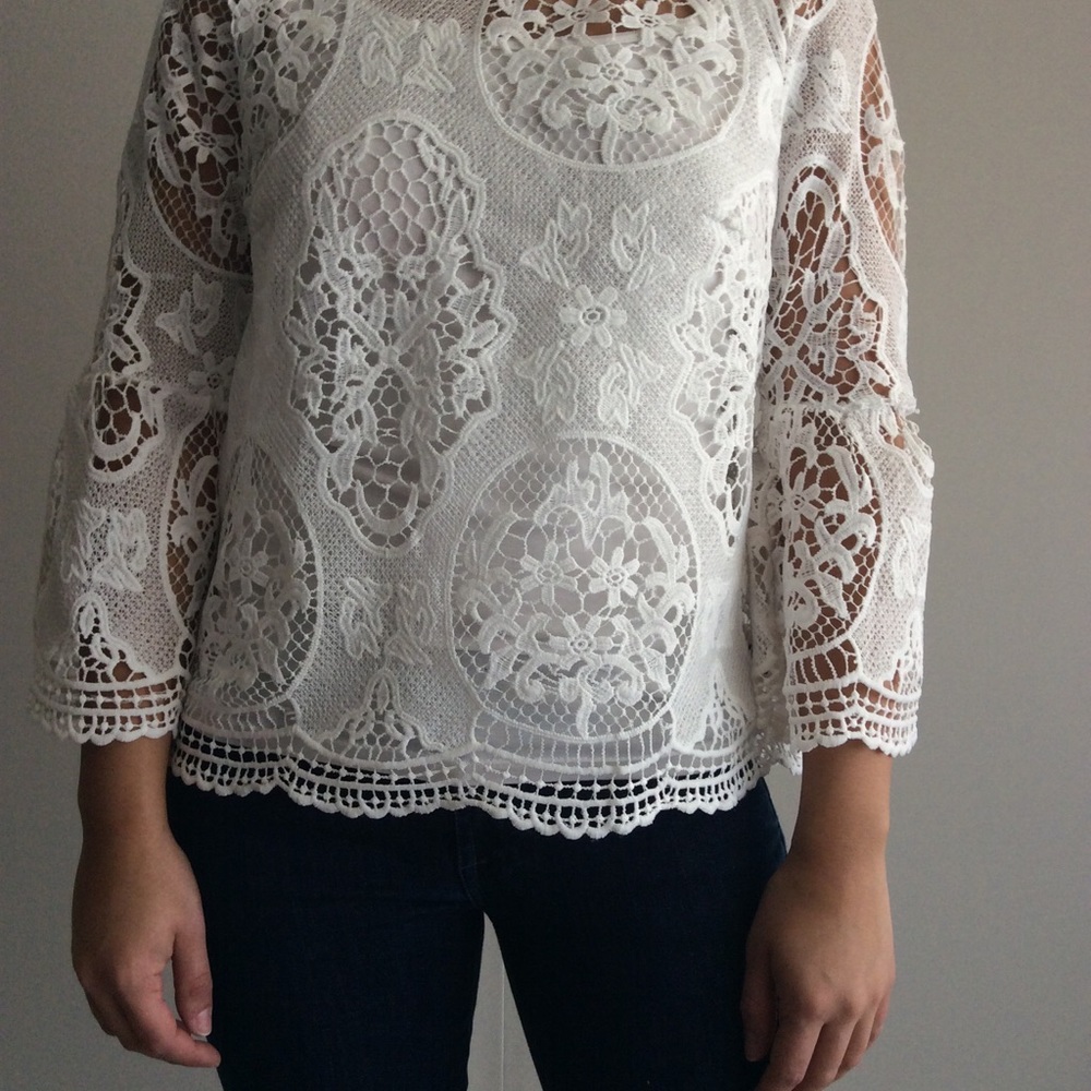 Haute Monde Cut Lace Top